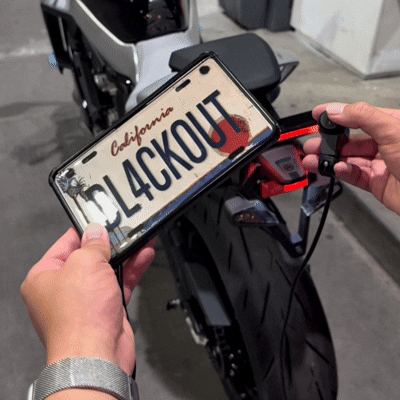 Blackout Plate Cover - North America Motorcycle