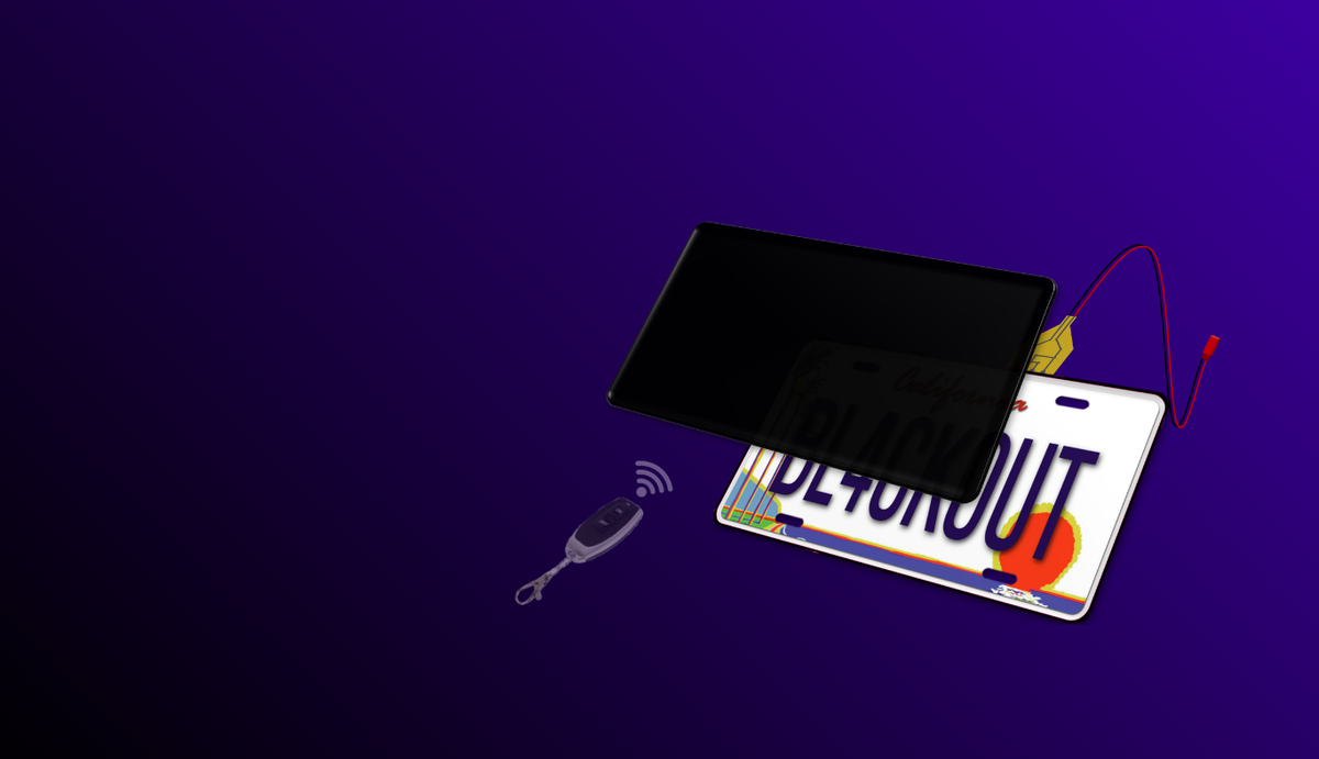 BLACKOUT YOUR PLATE IN ONE CLICK.