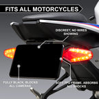 Blackout License Plate Cover for Australia Motorcycle