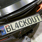 Blackout Plate Cover - European Car