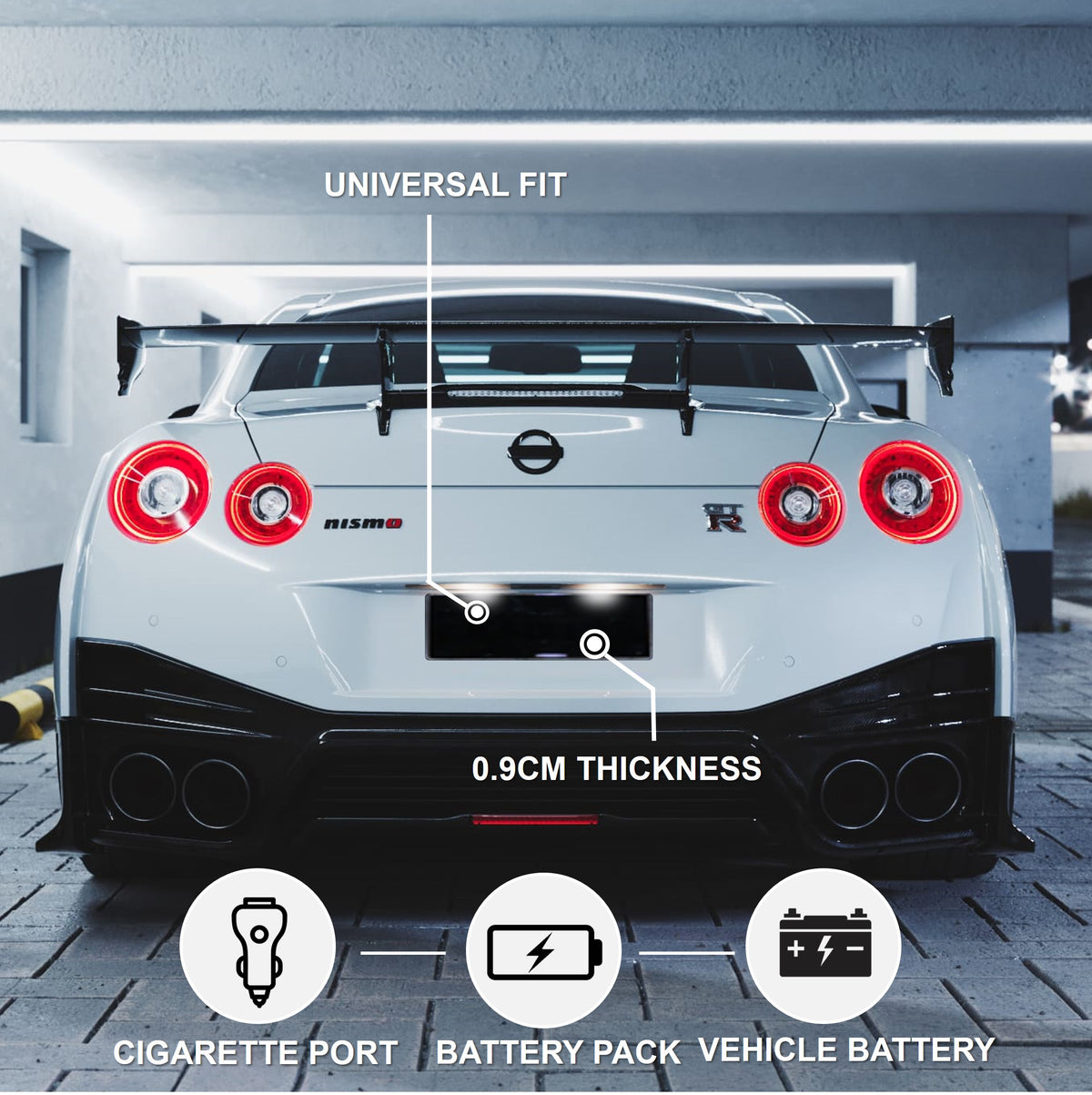 Blackout License Plate Cover - Australia Car (Slim + Standard)