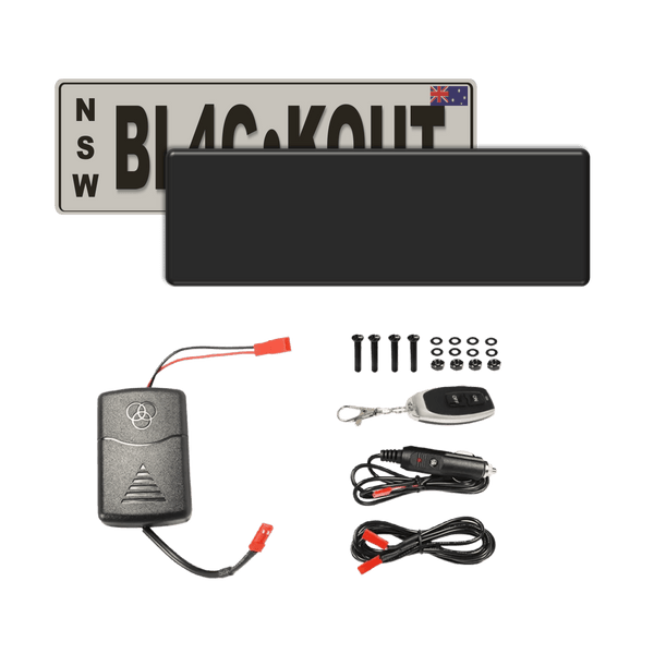 Blackout License Plate Cover - Australia Car
