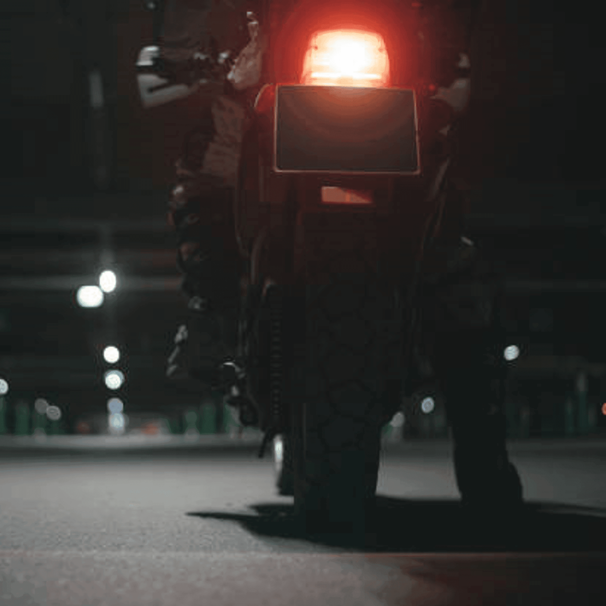 european blackout plate on motorcycle