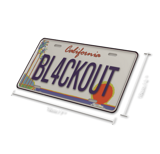 Blackout Plate Cover - North America Motorcycle (18x10cm)