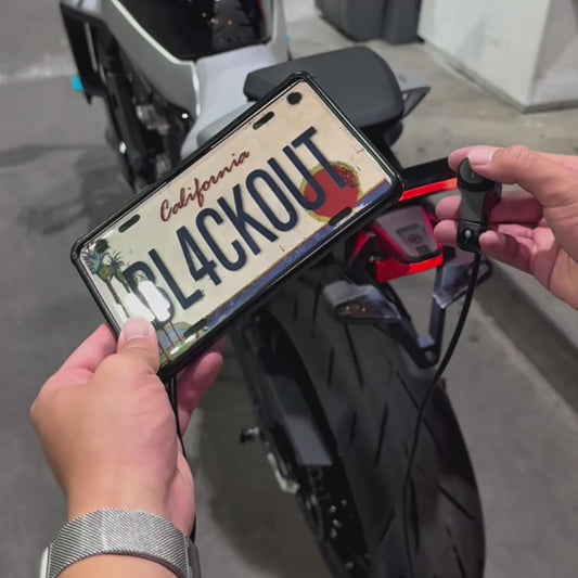 Blackout Plate Cover - North America Motorcycle